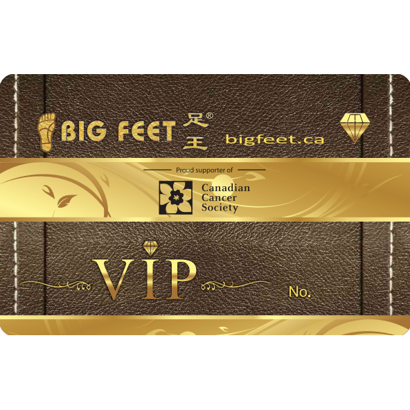 VIP Membership Card-$400 – Big Feet, The Best Foot Massage & Body Massage  in BC